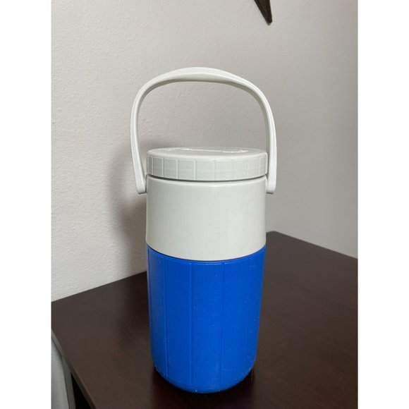 Vintage 1984 Coleman Water Jug Polylite Blue - 1/2 Gallon 5590 Jug Cooler Thermo - Picture 3 of 7
